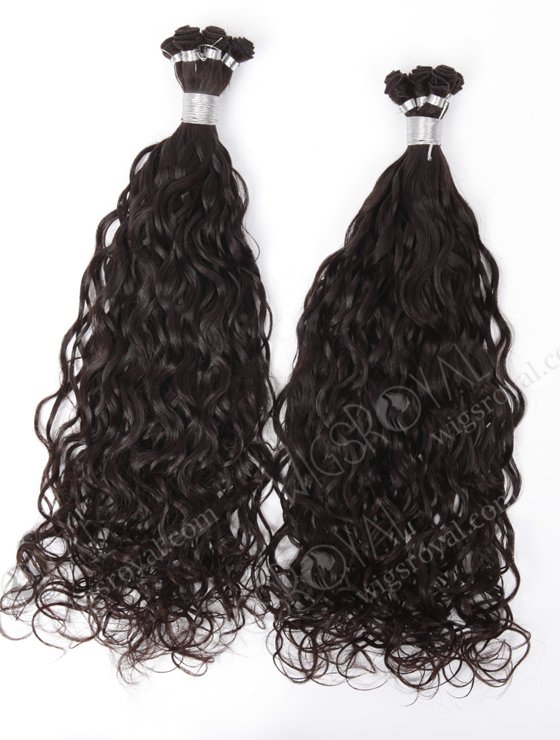Natural Curly Cuticle Virgin Hand Tied Wefts WR-HTW-003-17179