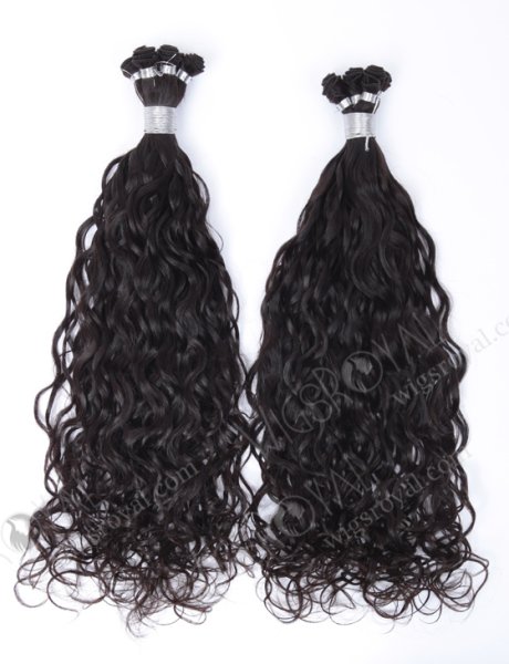 Natural Curly Cuticle Virgin Hand Tied Wefts WR-HTW-003