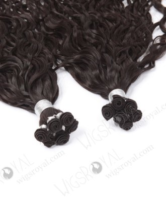 Natural Curly Cuticle Virgin Hand Tied Wefts WR-HTW-003