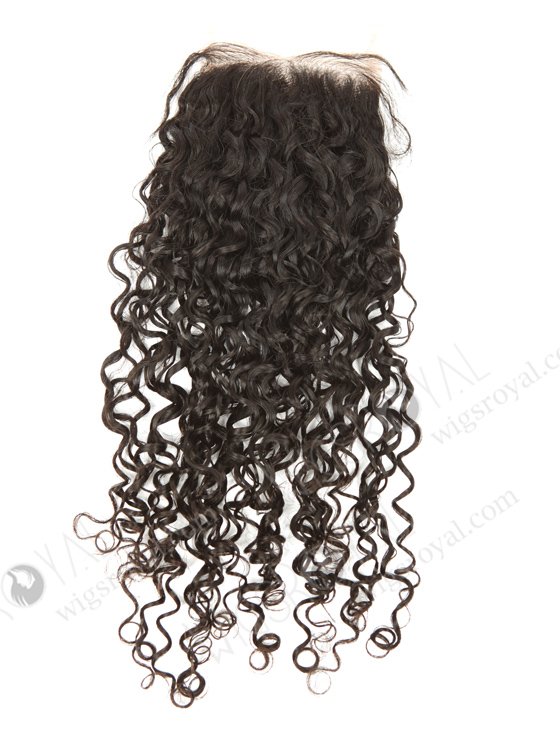 In Stock Brazilian Virgin Hair 16" 12mm Curl Natural Color Top Closure STC-318-17055