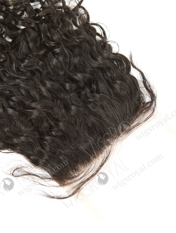 In Stock Brazilian Virgin Hair 16" 12mm Curl Natural Color Top Closure STC-318-17056
