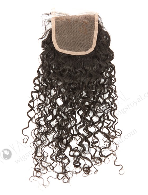 In Stock Brazilian Virgin Hair 16" 12mm Curl Natural Color Top Closure STC-318-17058
