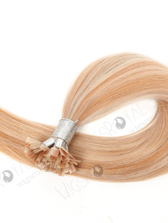 Flat tip keratin European virgin hair 20'' straight F 60#/16# color WR-PH-015-16912