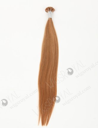 Flat tip keratin European virgin hair 20'' straight F 12#/8# color WR-PH-013