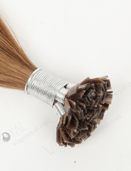 Brown Color Human Hair Flat Tip Keratin Pre bonded Hair Extensions WR-PH-017