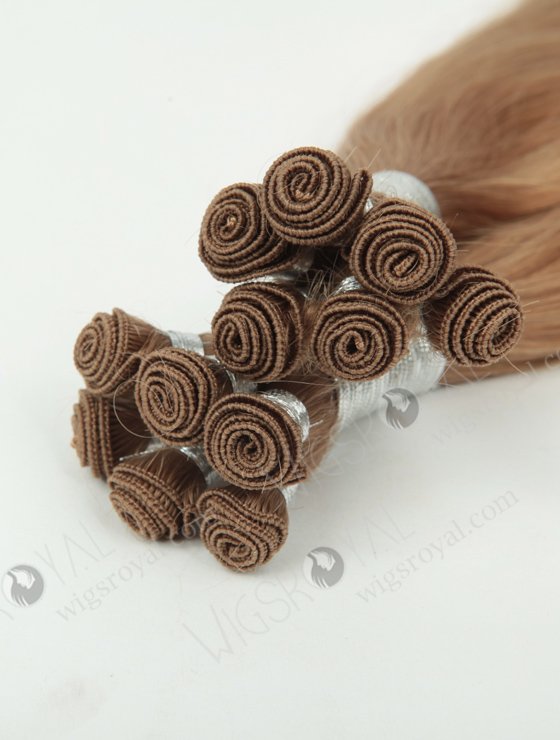 Natural Straight 20'' Brazilian Virgin 8A# Color Hand-tied Weft Hair Extensions WR-HTW-011-17077