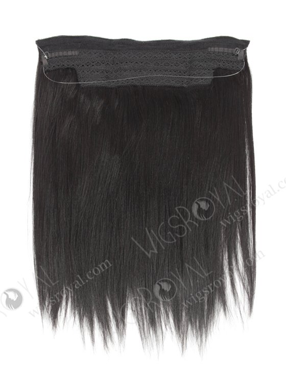 Yaki Off Black Color Invisible Headband Wire Clip in Halo Hair Extensions WR-HA-010-17631