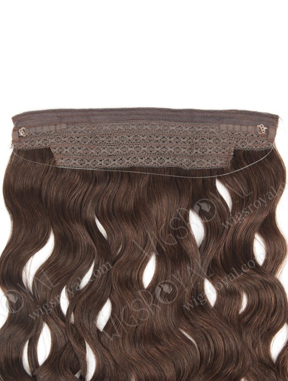 Mixed Color Indian Virgin 16'' Natural Wave Invisible Headband Wire Clip in Halo Hair Extensions WR-HA-006-17591