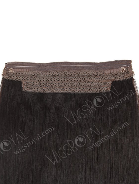 Human Hair Yaki 2# Color Invisible Headband Wire Clip in Halo Hair Extensions WR-HA-011-17639