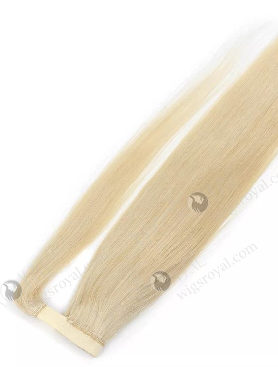 100% Human Raw Virgin Braided Drawstring Wrap Straight Ponytails Clip in Hair Extension WR-PT-001-17485