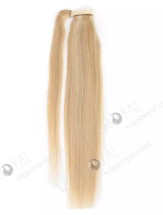 Unprocessed Braided Drawstring Wrap Straight Ponytails Clip in Hair Extension WR-PT-002-17490