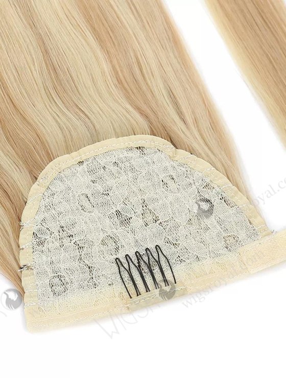 Unprocessed Braided Drawstring Wrap Straight Ponytails Clip in Hair Extension WR-PT-002-17491