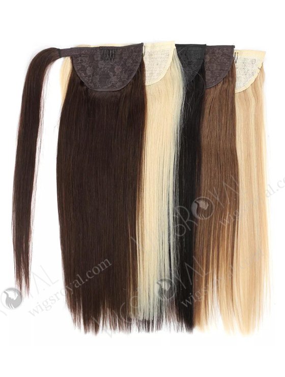 Hot Selling Braided Drawstring Wrap Straight Ponytails Clip in Hair Extension WR-PT-004-17519