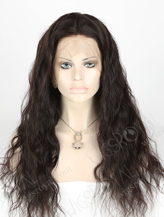 In Stock Brazilian Virgin Hair 22" Natural Wave Natural Color 360 Lace Wig 360LW-04011-17775