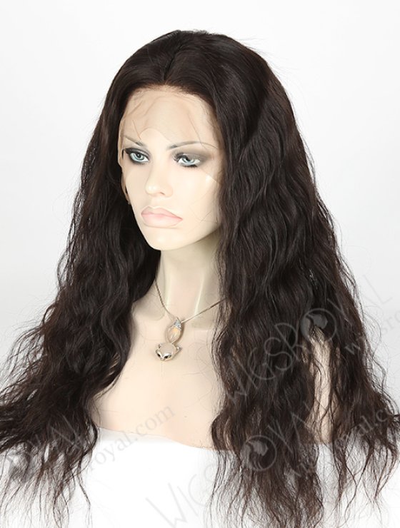 In Stock Brazilian Virgin Hair 22" Natural Wave Natural Color 360 Lace Wig 360LW-04011-17777