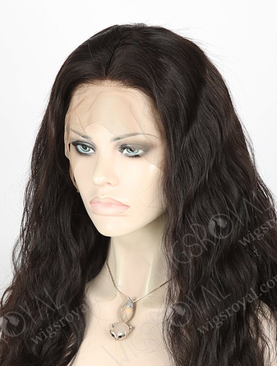 In Stock Brazilian Virgin Hair 22" Natural Wave Natural Color 360 Lace Wig 360LW-04011-17778