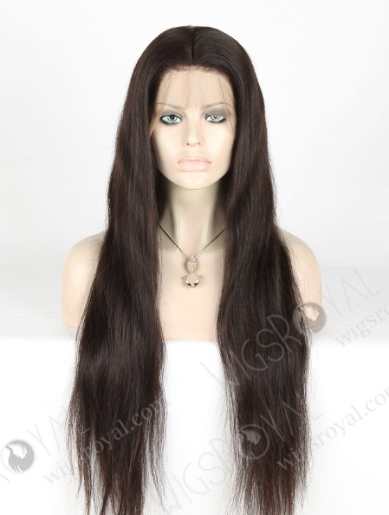 In Stock Brazilian Virgin Hair 28" Straight Natural Color 360 Lace Wig 360LW-04007-17739