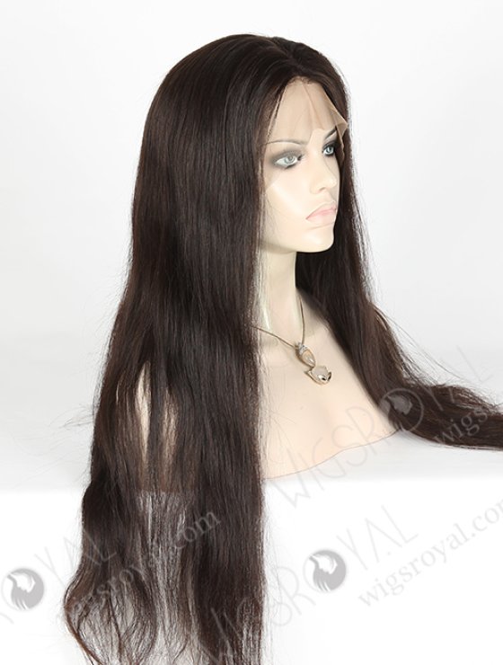 In Stock Brazilian Virgin Hair 26" Straight Natural Color 360 Lace Wig 360LW-04006-17735
