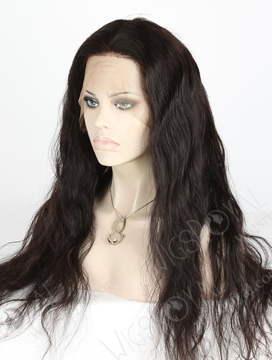 In Stock Brazilian Virgin Hair 24" Natural Wave Natural Color 360 Lace Wig 360LW-04012-17787
