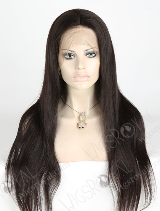 In Stock Brazilian Virgin Hair 24" Straight Natural Color 360 Lace Wig 360LW-04005-17719