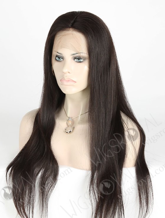 In Stock Brazilian Virgin Hair 24" Straight Natural Color 360 Lace Wig 360LW-04005-17721