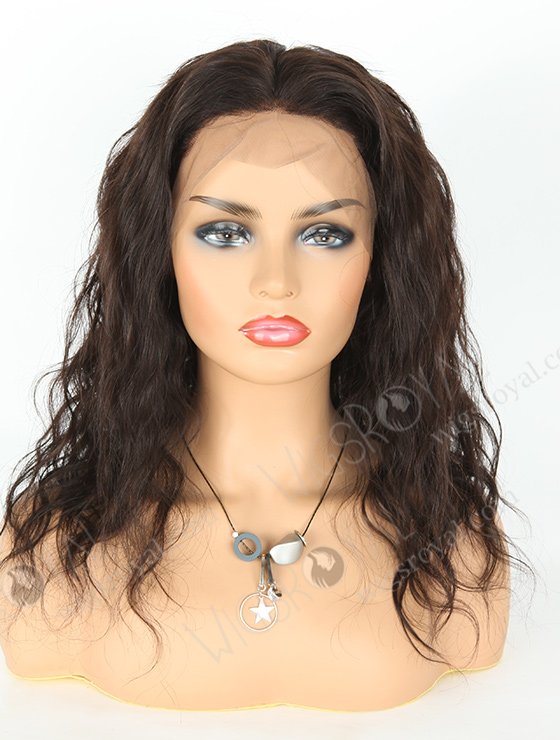 In Stock Brazilian Virgin Hair 16" Natural Wave Natural Color 360 Lace Wig 360LW-04008-17748