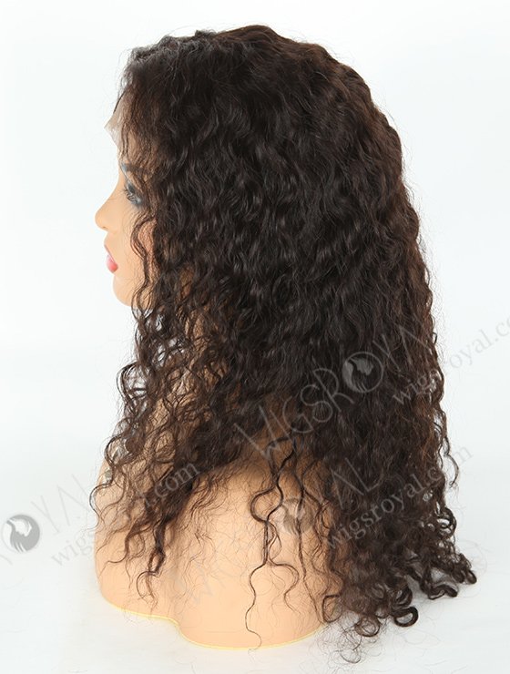 In Stock Brazilian Virgin Hair 18" Natural Curly Natural Color 360 Lace Wig 360LW-04015-17818