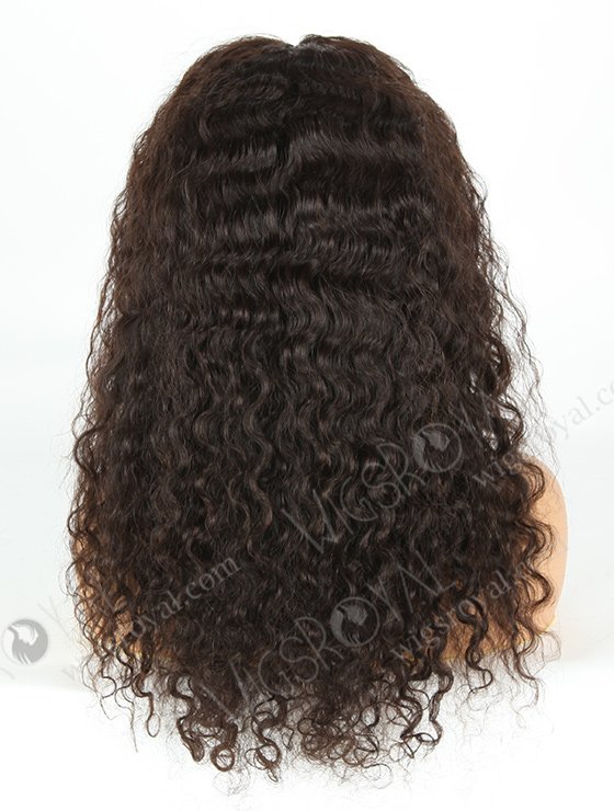 In Stock Brazilian Virgin Hair 18" Natural Curly Natural Color 360 Lace Wig 360LW-04015-17820