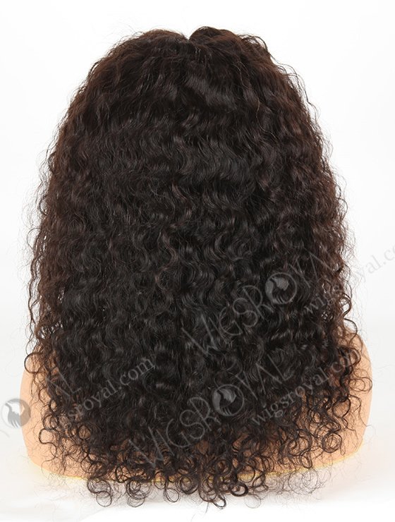 In Stock Brazilian Virgin Hair 16" Natural Curly Natural Color 360 Lace Wig 360LW-04014-17811