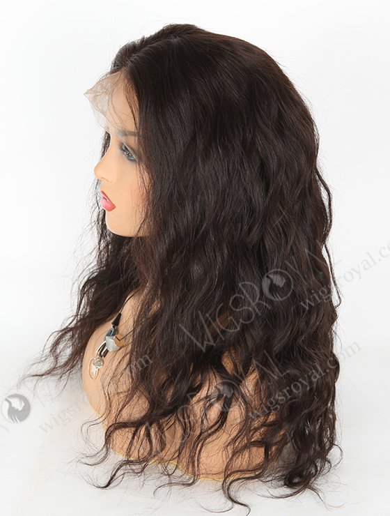 In Stock Brazilian Virgin Hair 18" Natural Wave Natural Color 360 Lace Wig 360LW-04009-17759