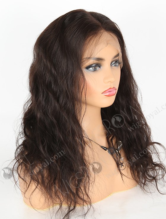 In Stock Brazilian Virgin Hair 18" Natural Wave Natural Color 360 Lace Wig 360LW-04009-17762
