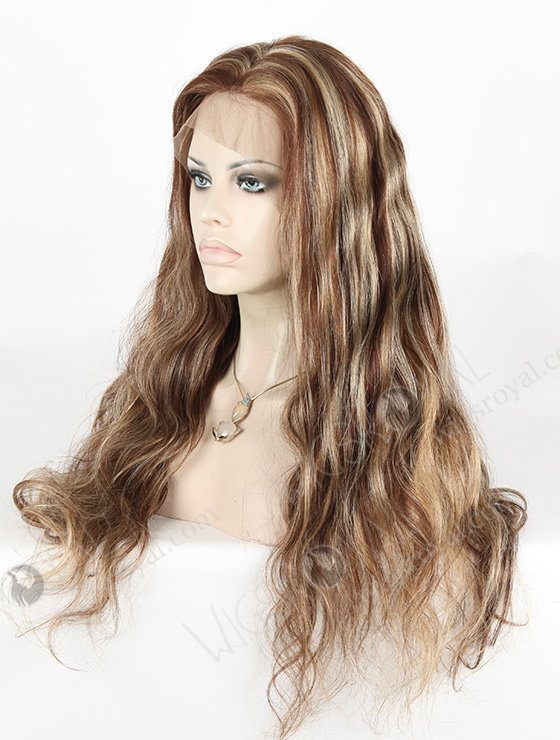 In Stock Brazilian Virgin Hair 22" Body wave 4#/27# Highlights 360 Lace Wig 360LW-04016-17844