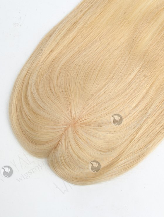 High Quality Female Hair Toppers 16 Inch 613 Blonde Silk Top Hair Pieces Topper-041-17945