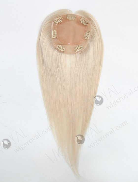 Best Quality Platinum Blonde White Human Hair Toppers for Thinning Hair Topper-042-17949
