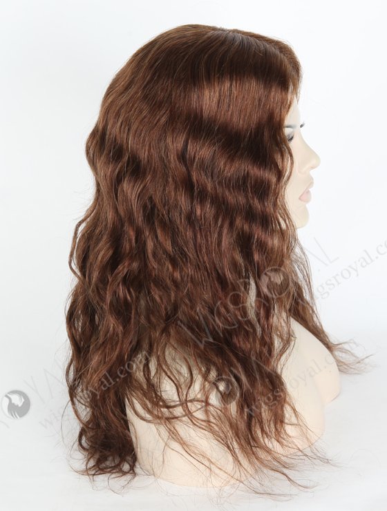 In Stock Brazilian Virgin Hair 16" Natural Wave 3/9# Evenly Blended Silk Top Glueless Wig GL-04027-17916