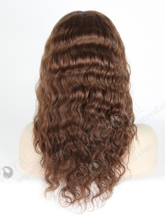 In Stock Brazilian Virgin Hair 16" Natural Curly 3/9# Evenly Blended Silk Top Glueless Wig GL-04056-17939