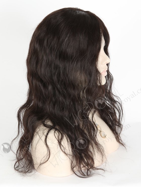 In Stock Brazilian Virgin Hair 16" Natural Wave Natural Color Silk Top Glueless Wig GL-04006-17908