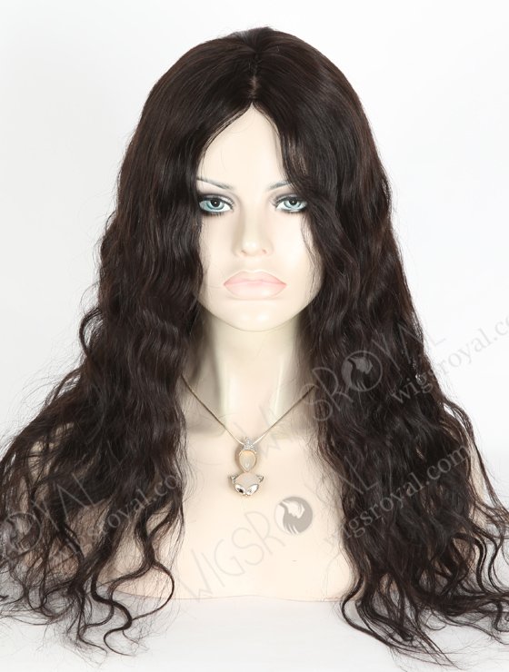 In Stock Brazilian Virgin Hair 20" Natural Wave Natural Color Silk Top Glueless Wig GL-04036-17922