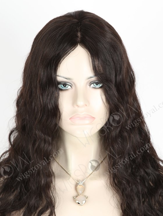 In Stock Brazilian Virgin Hair 20" Natural Wave Natural Color Silk Top Glueless Wig GL-04036-17921