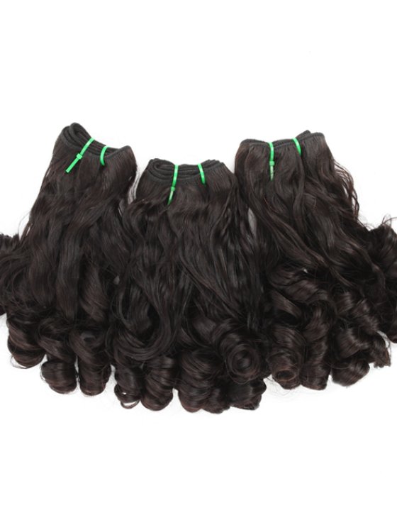 Unprocessed 5A Grade Double Draw Peruvian Hair Weave 22" Curl as picture  WR-MW-190-18004