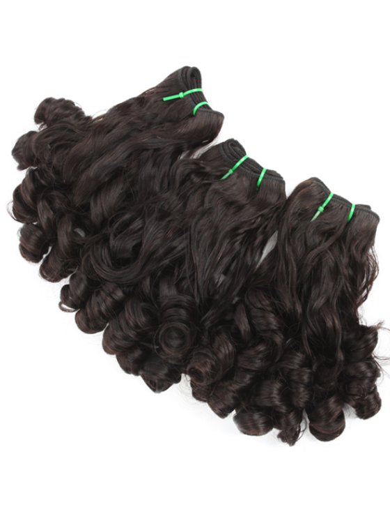 Unprocessed 5A Grade Double Draw Peruvian Hair Weave 22" Curl as picture  WR-MW-190-18003