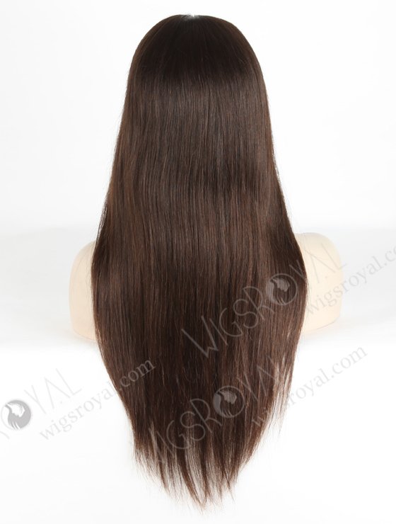 In Stock European Virgin Hair 18" Natural Straight Natural Color Lace Front Silk Top Glueless Wig GLL-08029-18022