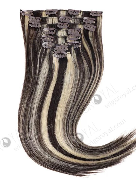 Hot Selling 7A Grade curly human hair clip in weft WR-CW-009-18048