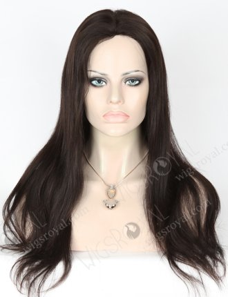 In Stock Chinese Virgin Hair 18" Natural Straight Natural Color Full Lace Glueless Wig GL-07004