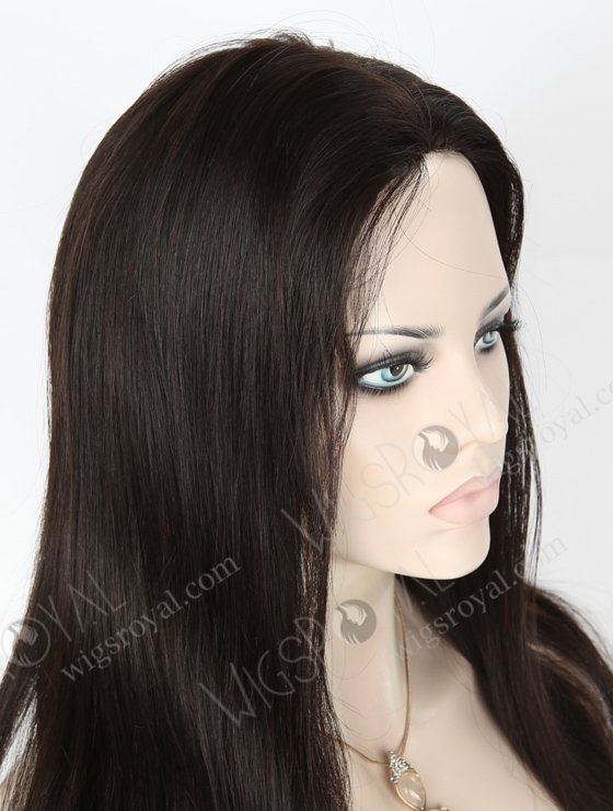 In Stock Chinese Virgin Hair 18" Natural Straight Natural Color Full Lace Glueless Wig GL-07004-18059