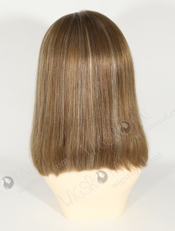 Bob Style Highlight Color 12'' Brazilian Virgin Hair Full Lace Wigs WR-LW-117-18158