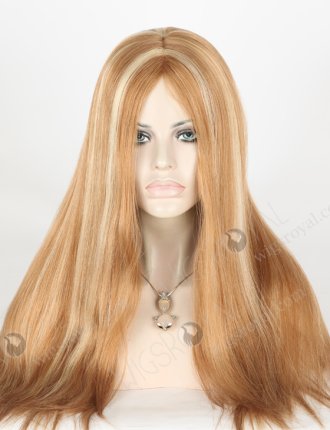 Highlight Color Double Draw 20'' European Virgin Hair Mono Lace Wigs WR-MOW-001
