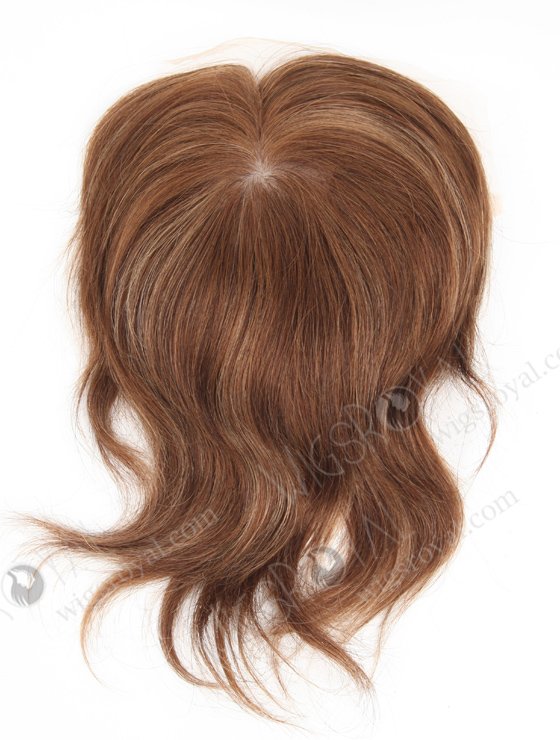 6"*8" European Virgin Hair 6" Highlight Color Silk Top Hair WR-TC-052-18218