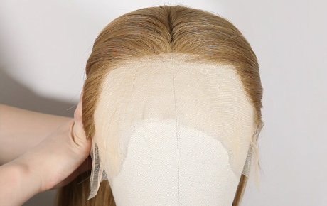 Affordable Honey Blonde Indian Remy Hair Pre-plucked Hairline Lace Front Wig - (MZ-072038-3)