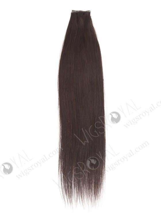 18 inches dark brown european hair incredibly thin flat light genius weft hair extensions WR-GW-001-18299